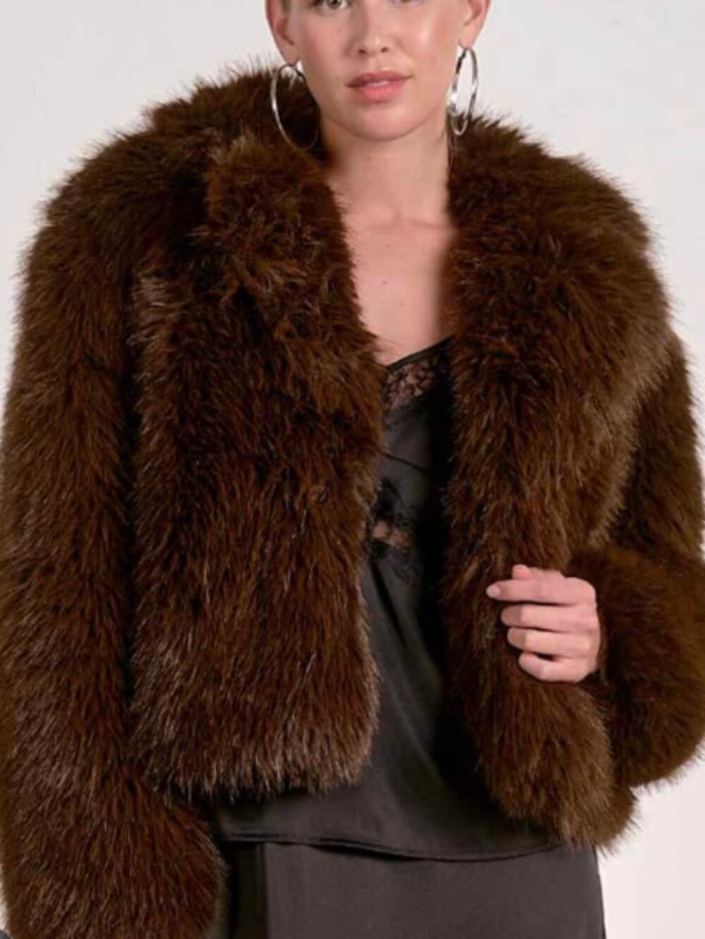 Elan Faux Fur Plush Jacket